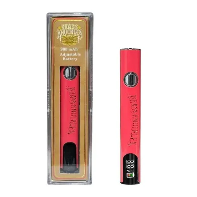 Batería 510 Brass Knuckle con Pantalla, Recargable USB-C (Rojo, Negro, Blanco, Celeste, Verde)