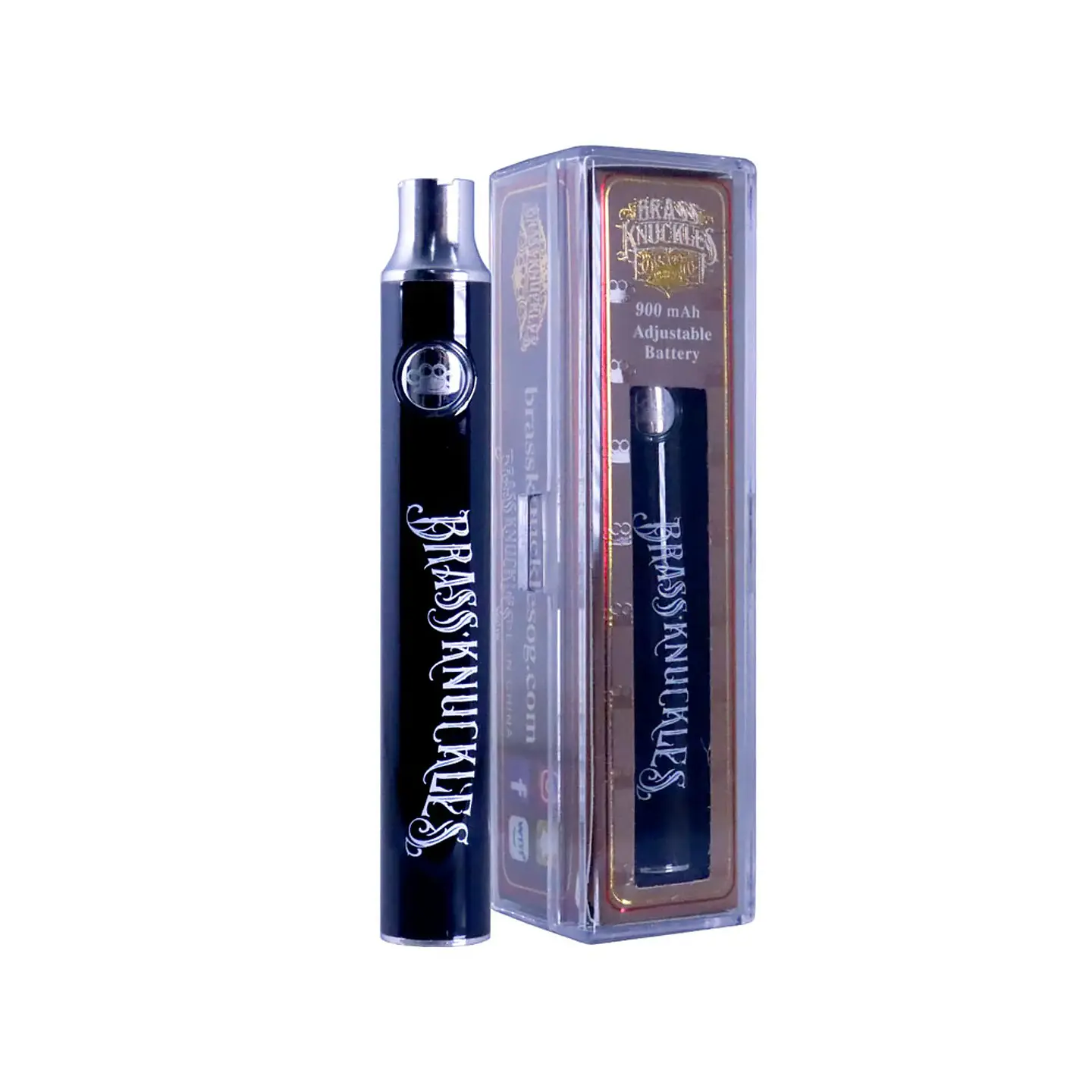 Batería 510 Brass Knuckle Recargable, Carga USB-C con Cable (Rojo, Negro, Blanco, Celeste, Verde) 1