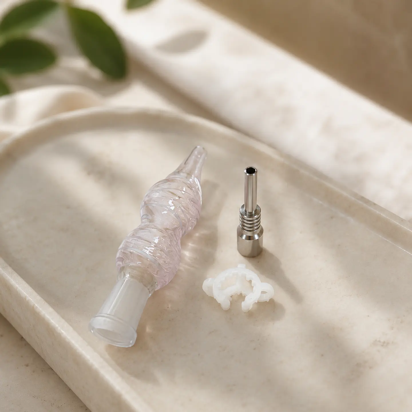 Nectar Collector de Vidrio con Punta de Titanio 9 cm 2