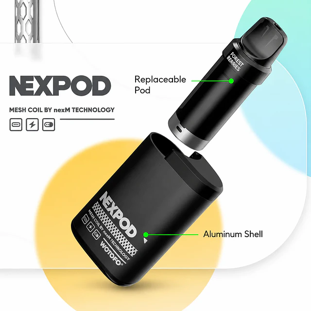 Kit Wotofo NexPod 5000 – Batería Recargable + Pod Reemplazable