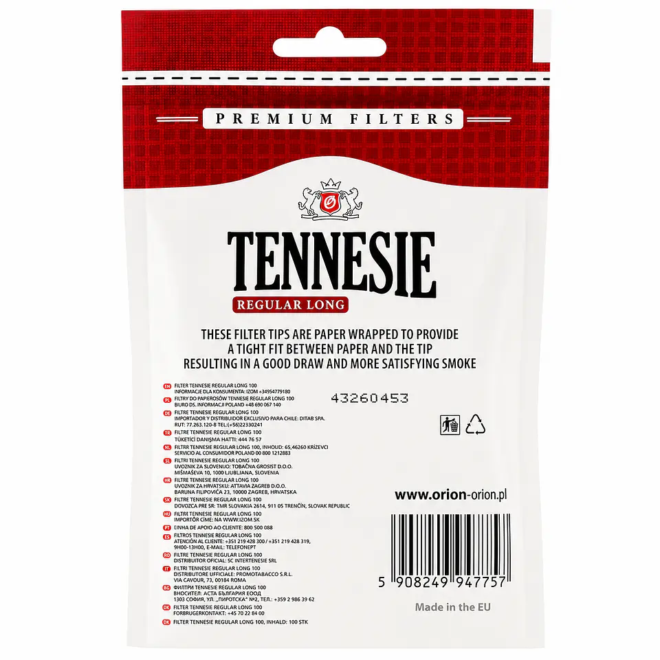 TENNESIE Filtros Tennesie regular long 2