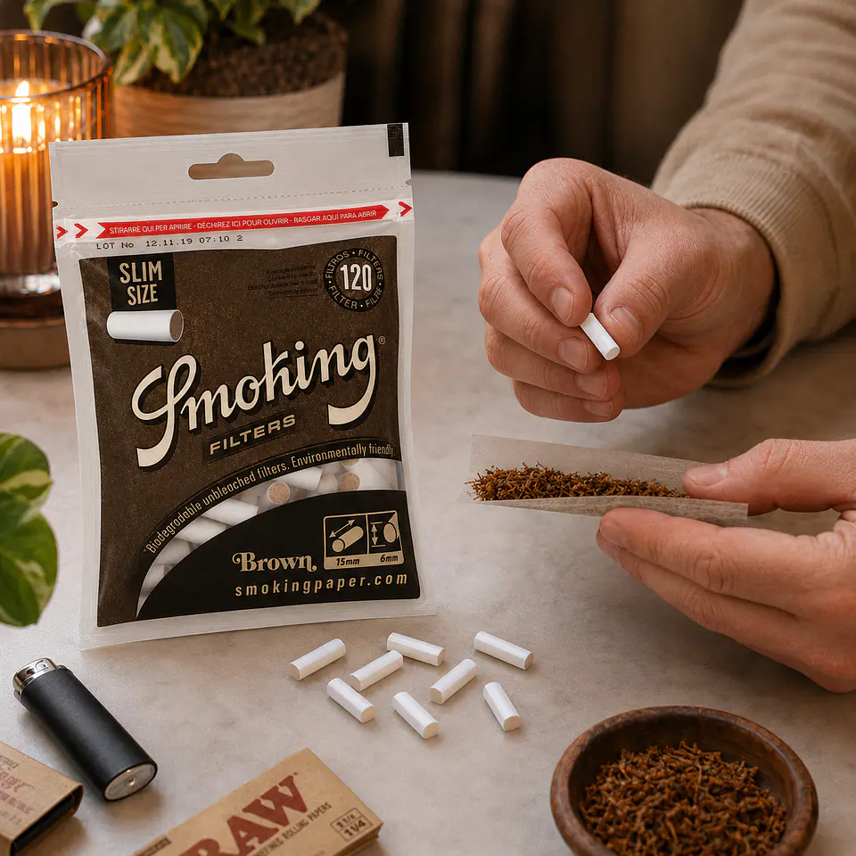SMOKING FILTRO SLIM BROWN 120 UNI 3