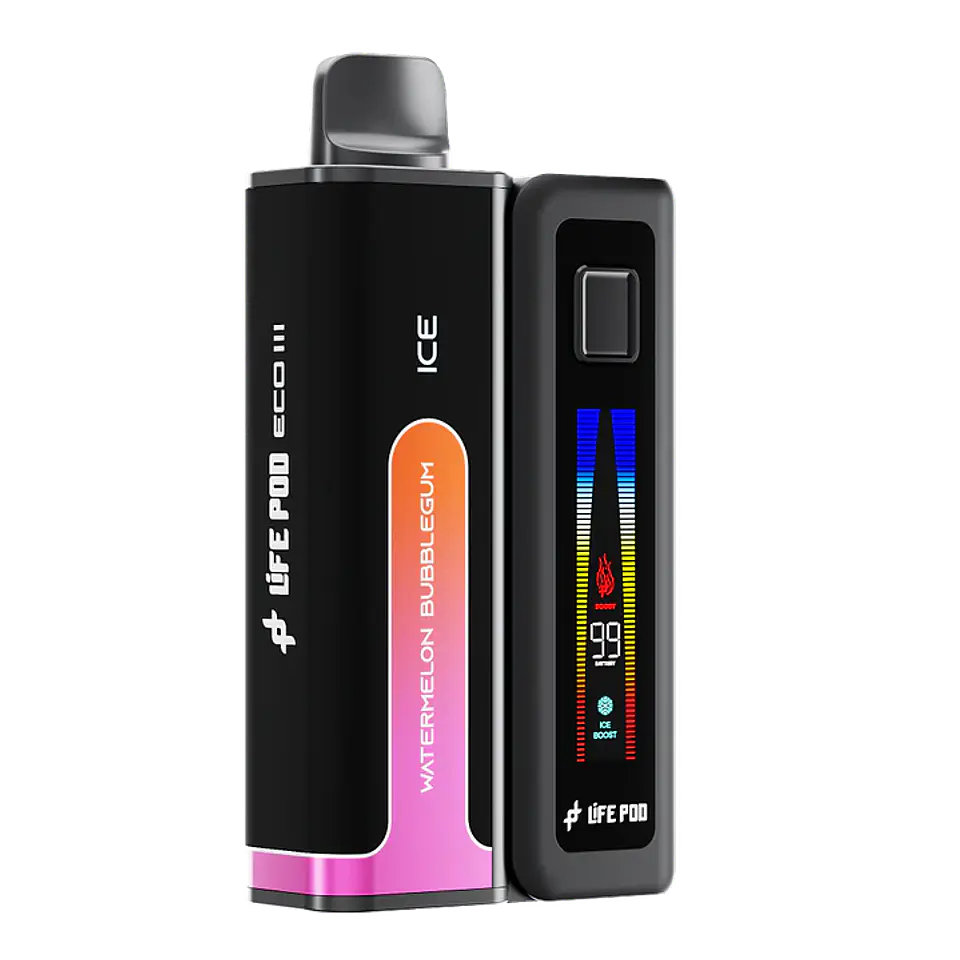Kit Life Pod Eco 3 Vape Recargable 20.000 Puffs — Batería + Recarga 3,5% (6 sabores) 1