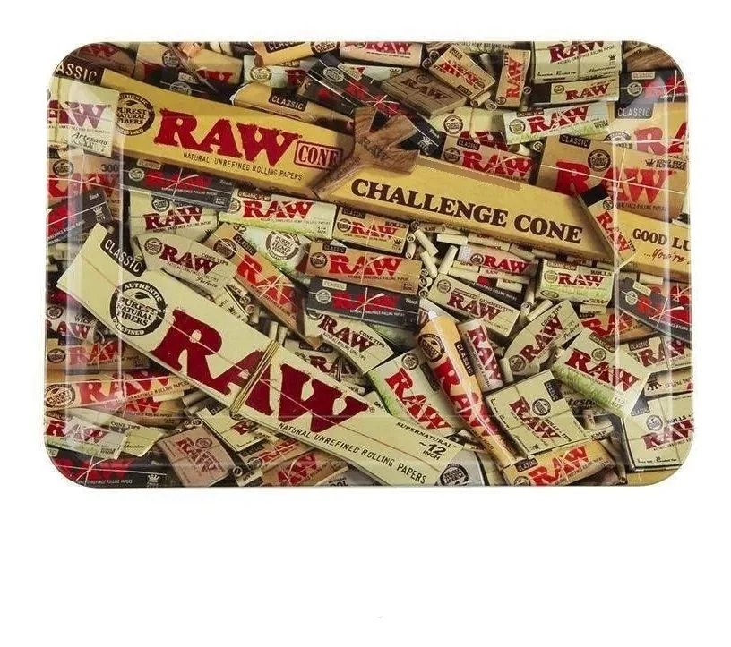 Bandeja Rolado Metalica 18X12Cm (Diseño a elección) -  Raw 6