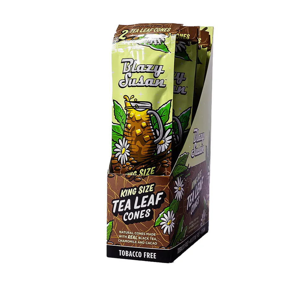 2X Tea Cones King Size (Unidad / Display 10U) -Blazy Susan 2
