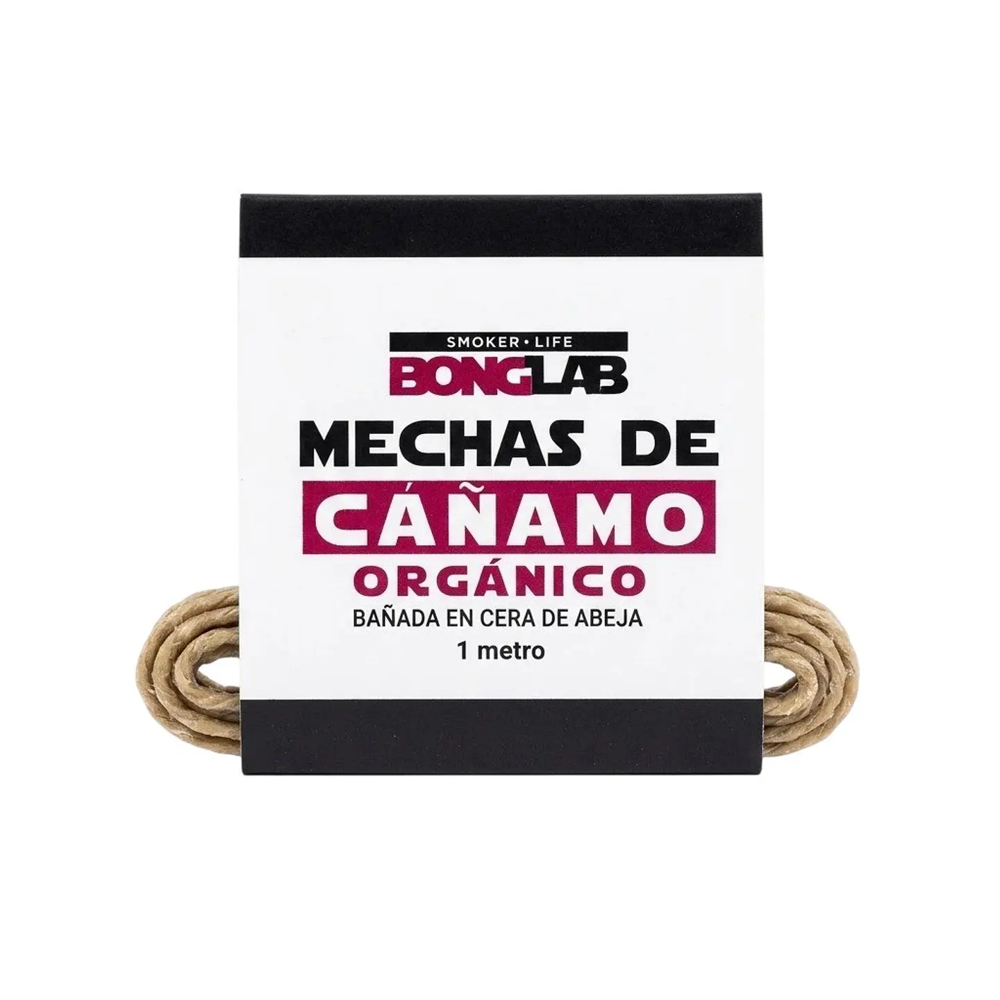 Mecha de Cáñamo Orgánico y Cera de Abejas (1 / 25 / 50 / 100 Mt) -Bonglab 4