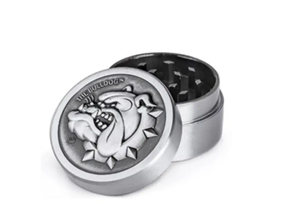 Grinder Metálico Silver (2 / 4 Partes) -Bulldog 2