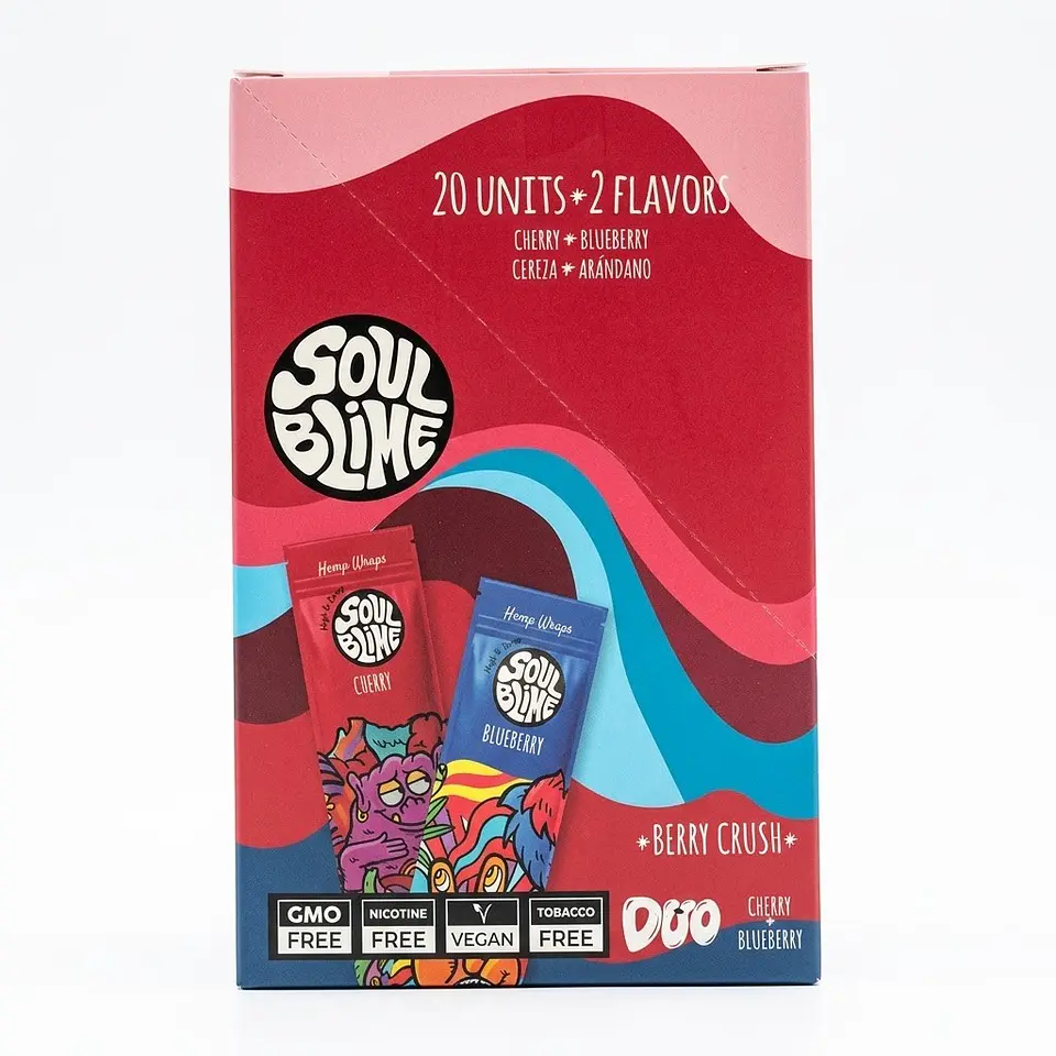 Blunt Hemp Wraps Duo Display 20U (Sabor a elección) -Soulblime 1