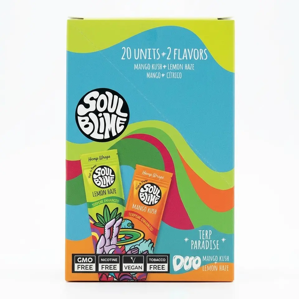 Blunt Hemp Wraps Duo Display 20U (Sabor a elección) -Soulblime 5