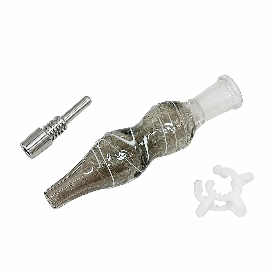 Nectar Collector de Vidrio con Punta de Titanio 9 cm 7