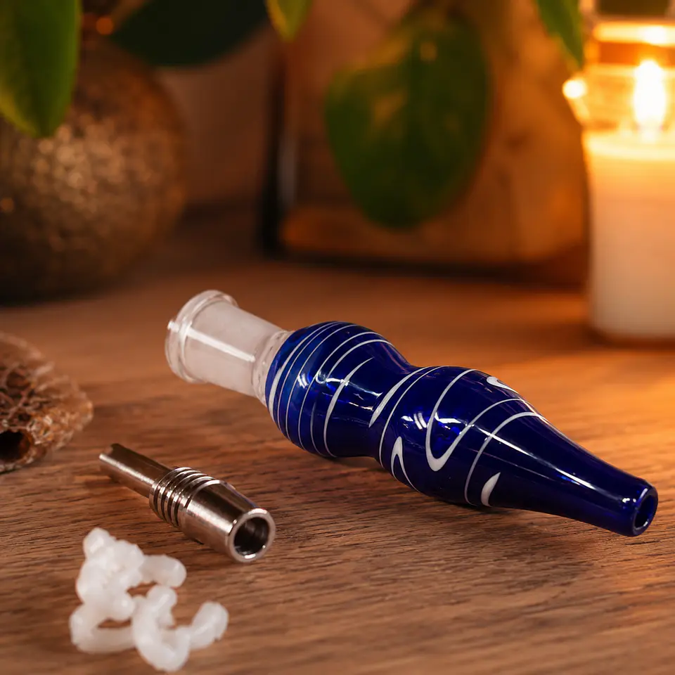 Nectar Collector de Vidrio con Punta de Titanio 9 cm 8