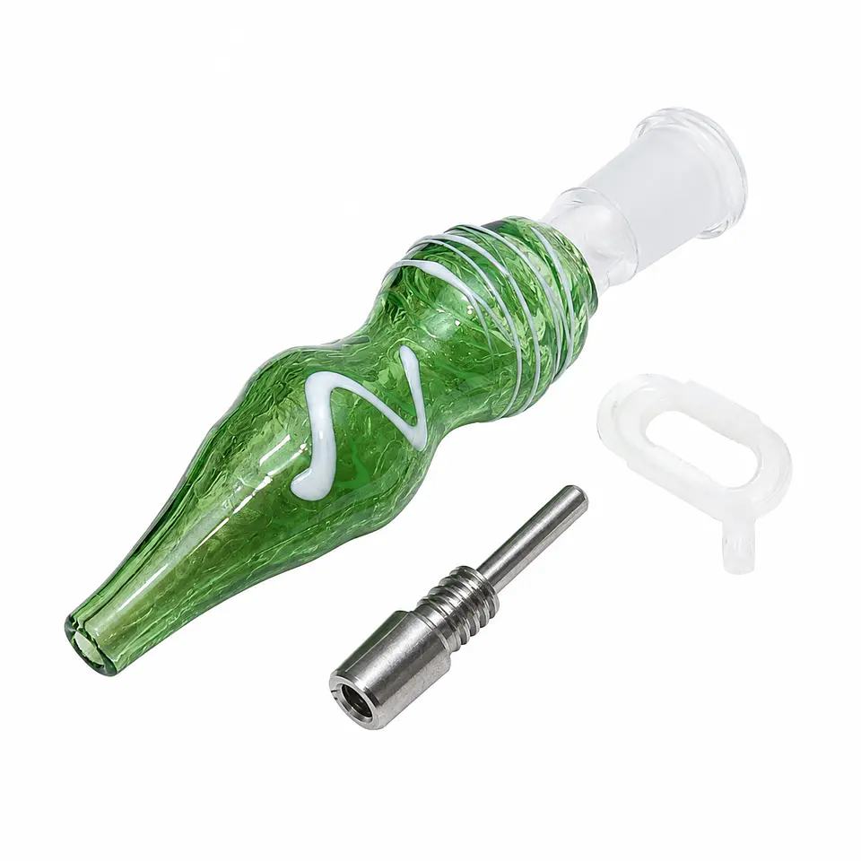 Nectar Collector de Vidrio con Punta de Titanio 9 cm 10