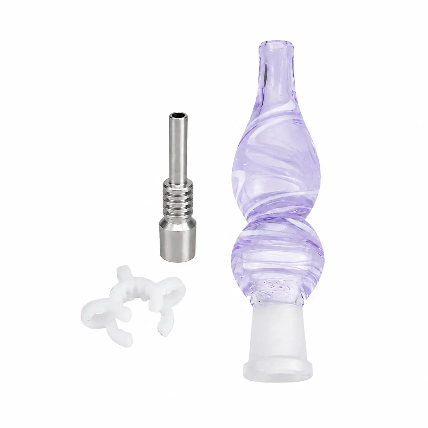 Nectar Collector de Vidrio con Punta de Titanio 9 cm 14