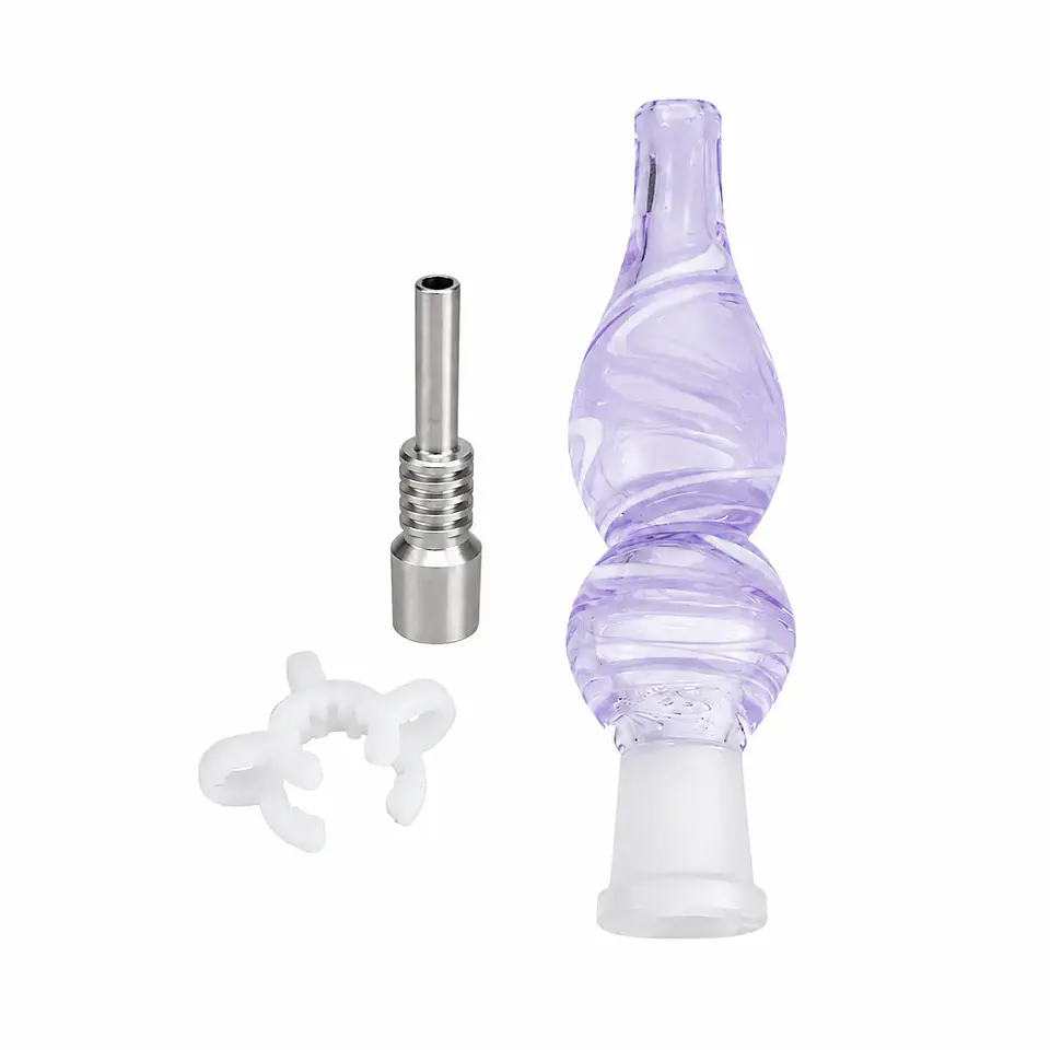Nectar Collector de Vidrio con Punta de Titanio 9 cm 14