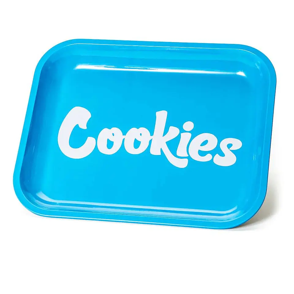 Metal Rolling Tray Blue Small -Cookies 1