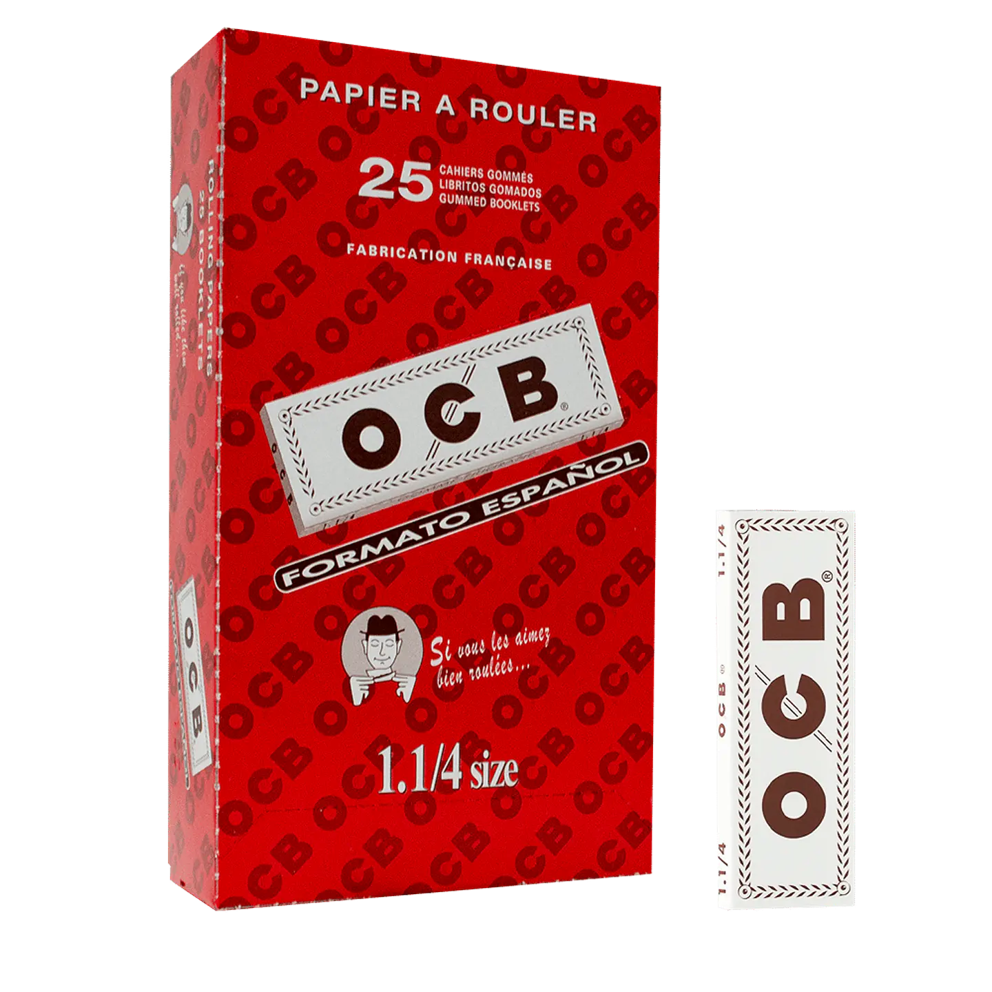 Papelillos OCB 1 1/4 Display 25U (Tipo a elección) -OCB 1