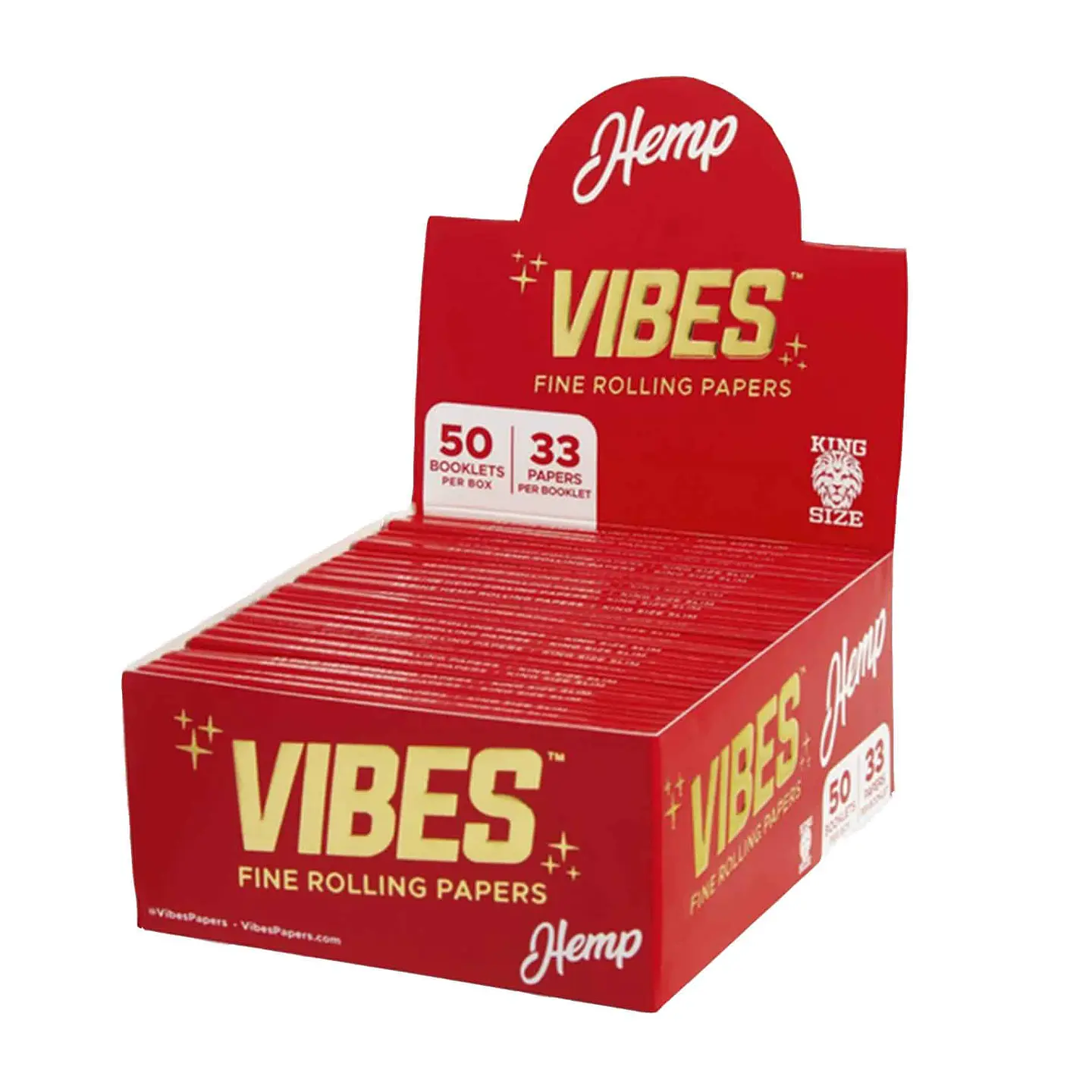 Papelillos Vibes King Size Slim Display 50U (Tipo a elección) -Vibes 1