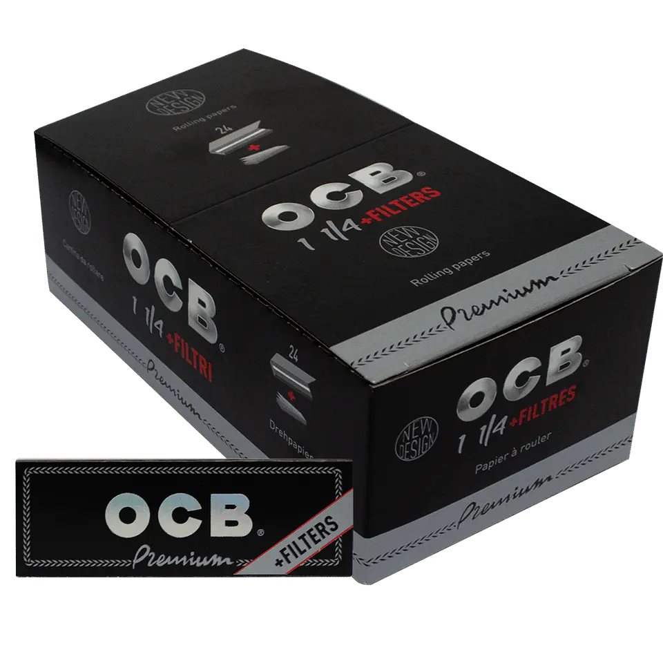 Papelillo Premium + Tips Display 24U 1 1/4 -OCB 1