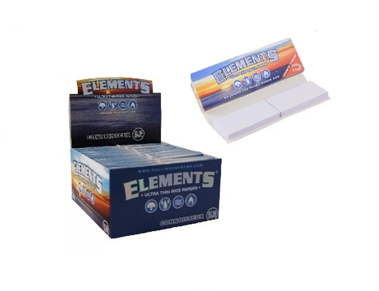 Papelillos Connoisseur + Tips 1 1/4 24U -Element 1