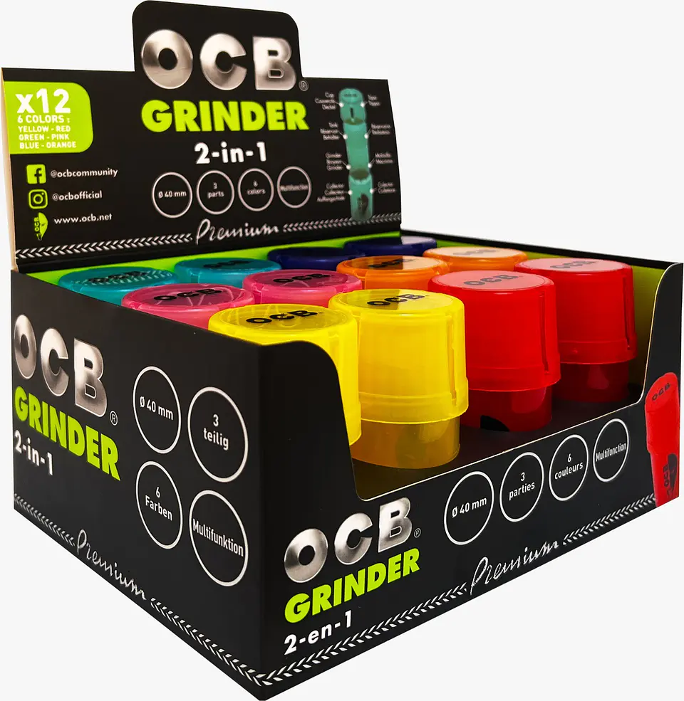 Moledores OCB Display 12U (Tipo a elección) -OCB 1