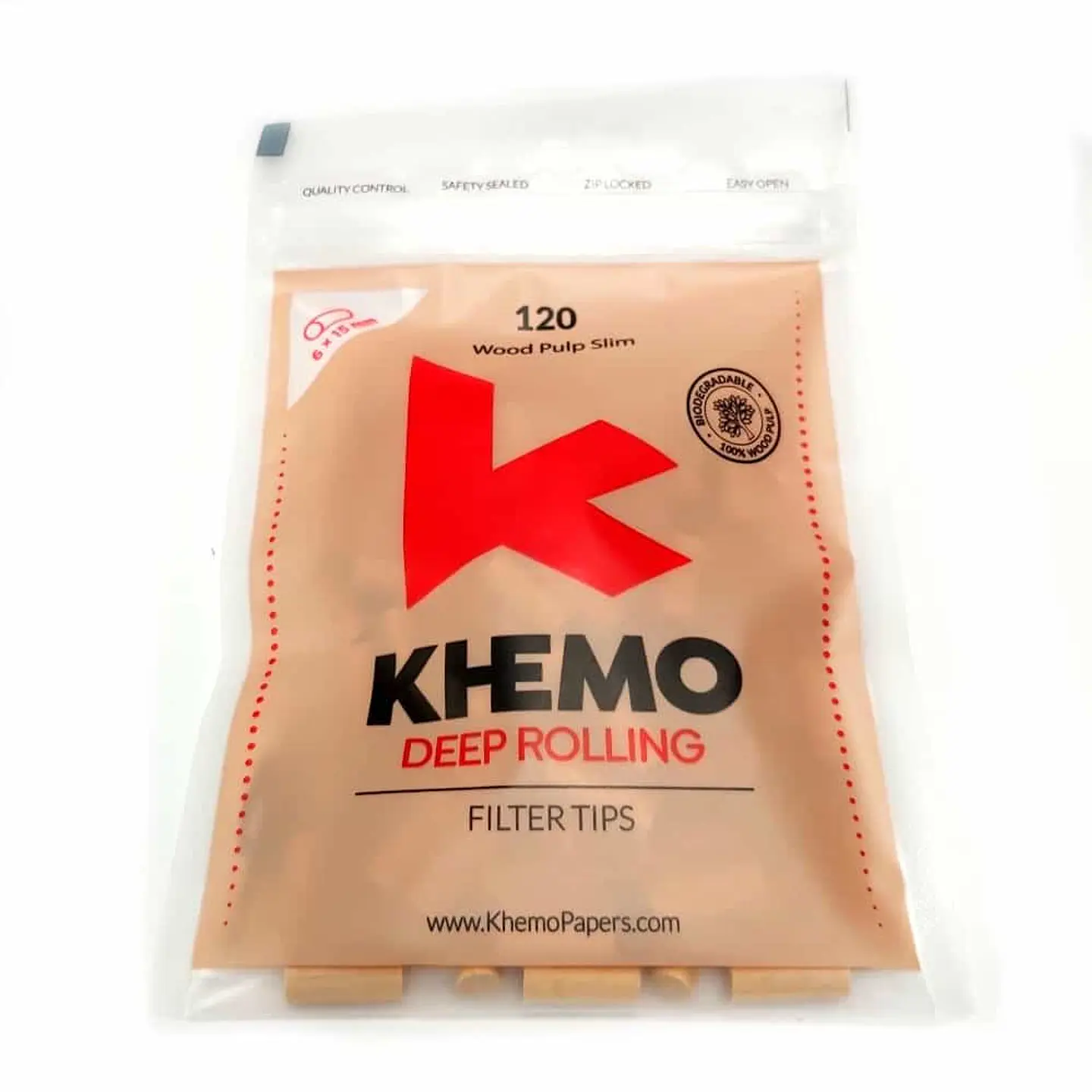 Filtros Slim Wood 6x15 mm 120 pcs -Khemo 1