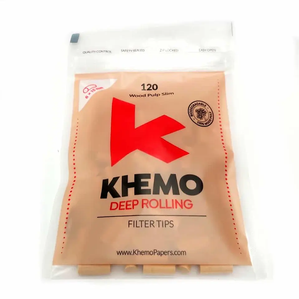 Filtros Slim Wood 6x15 mm 120 pcs -Khemo 1