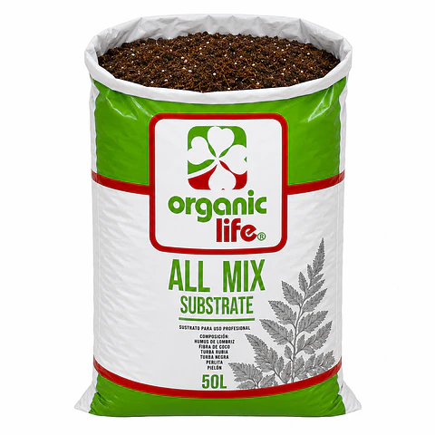 Sustrato All Mix 50 L para Trasplante | Organic Life