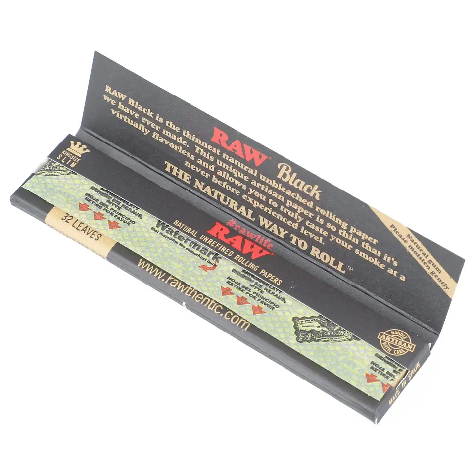 PAPELILLOS BLACK KING SIZE (1UD/50U)-RAW 2