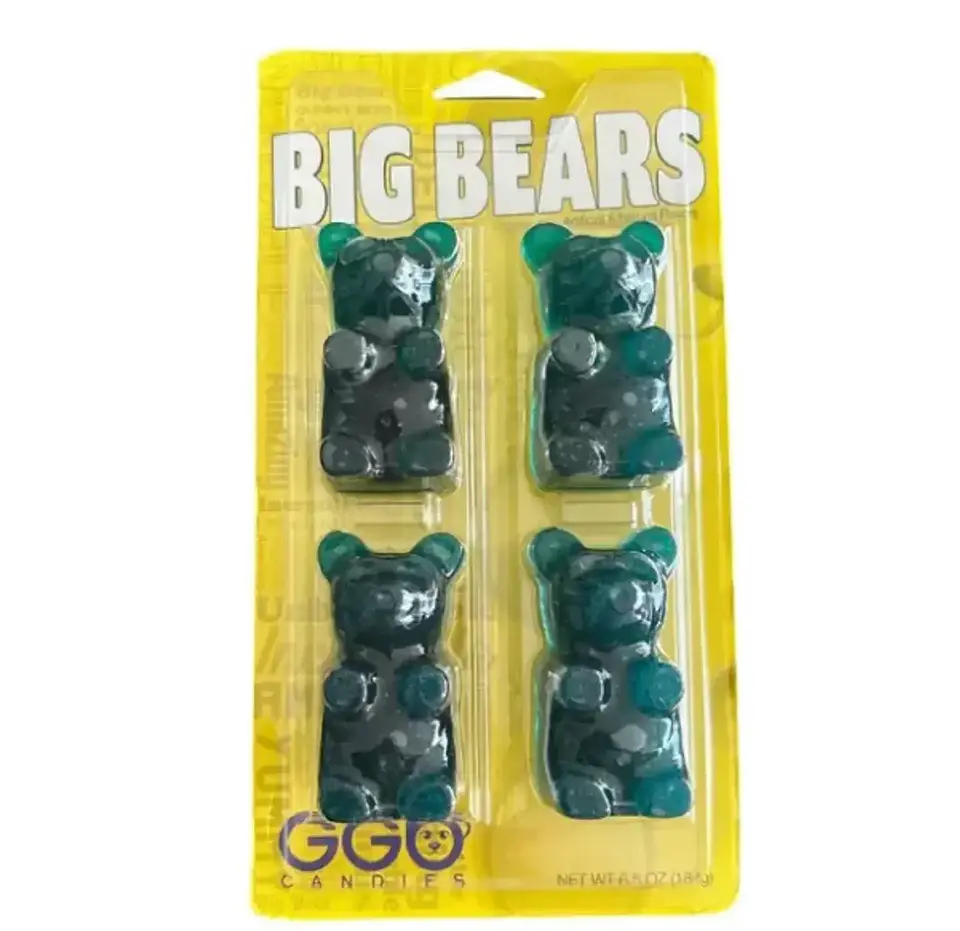 Gummy Big Bear 4-Pack Sour Apple/ BLUE RASPBERRY 184Gr 4