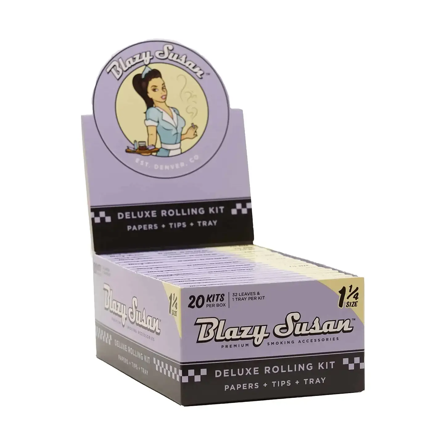 Papelillo Purple 1 1/4 Deluxe Kit  (1UD/20UD)-Blazy Susan 5