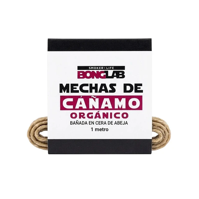 Mecha de Cáñamo Orgánico y Cera de Abejas (1/25/50/100 MT)