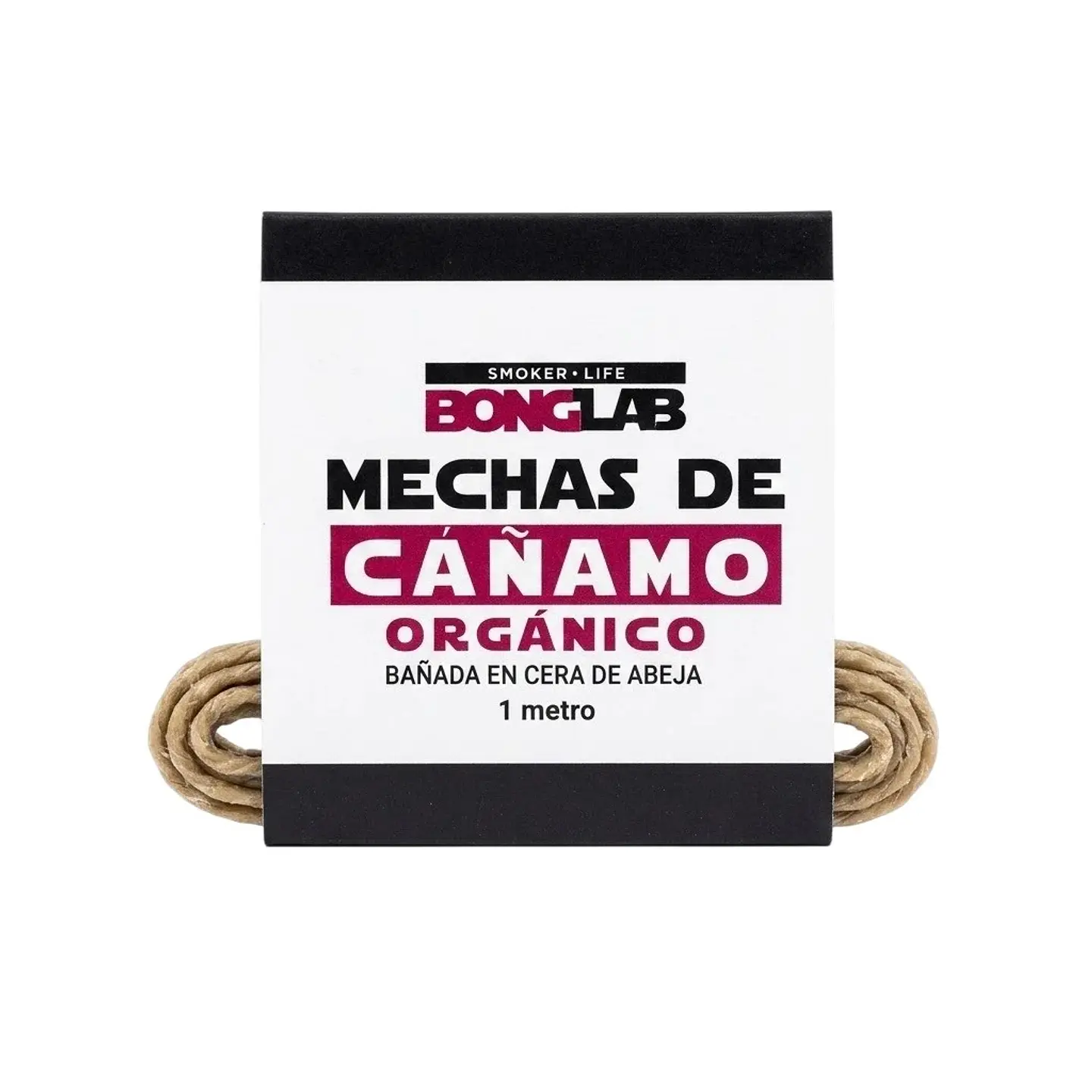 Mecha de Cáñamo Orgánico y Cera de Abejas -Bonglab (1/25/50/100 MT) 4