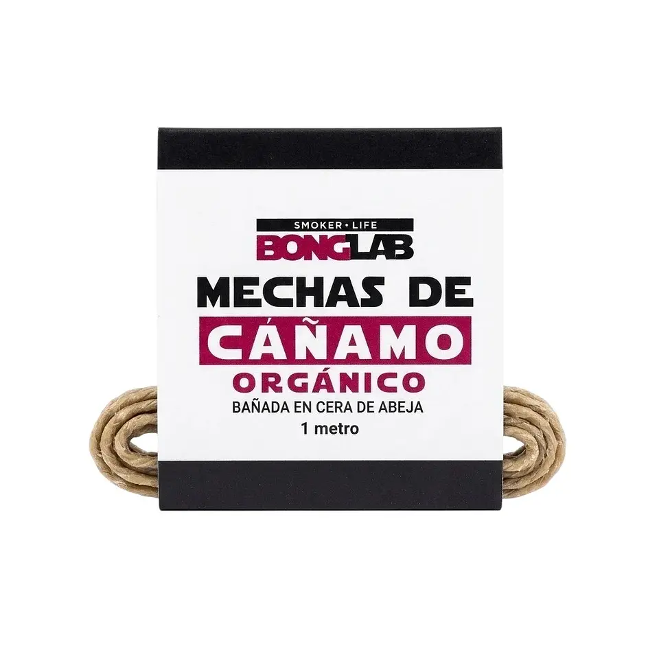 Mecha de Cáñamo Orgánico y Cera de Abejas -Bonglab (1/25/50/100 MT) 4