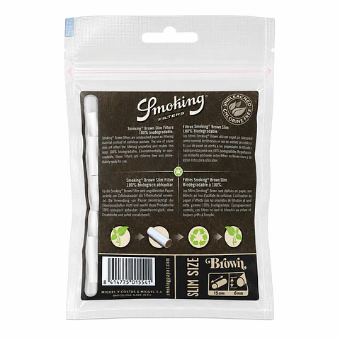 SMOKING FILTRO SLIM BROWN 120 UNI