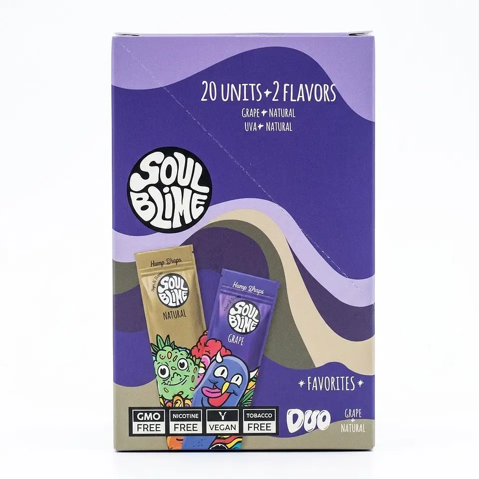 Blunt Hemp Wraps Duo Display 20U (Sabor a elección) -Soulblime 3