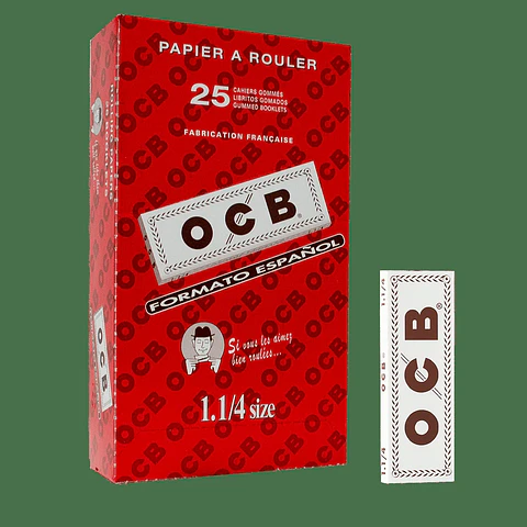 Papelillos OCB 1 1/4 Display 25U (Tipo a elección) -OCB