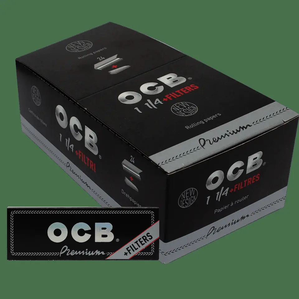 Papelillo Premium + Tips Display 24U 1 1/4 -OCB 1