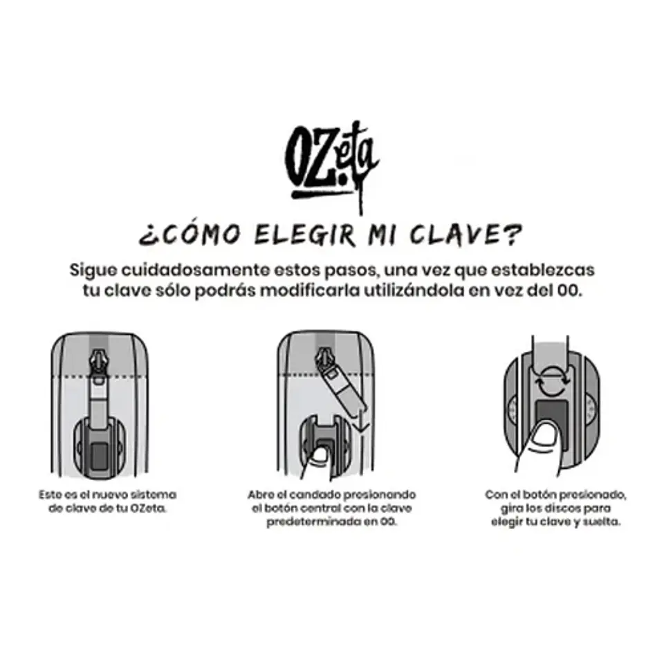 Bolso 4X4 Con Clave -Ozeta (Color a elección) 5