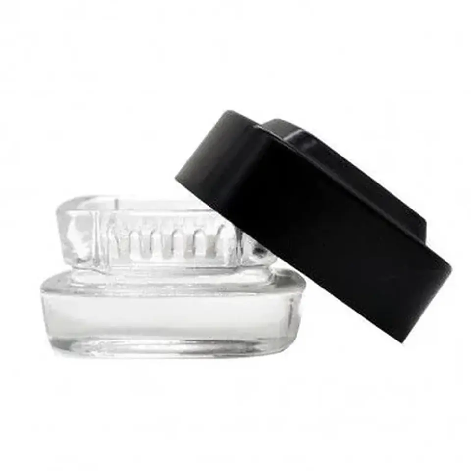 Contenedor Extractos Clear Tapa Blanca 4Ml-Bonglab (Color a elección) 4