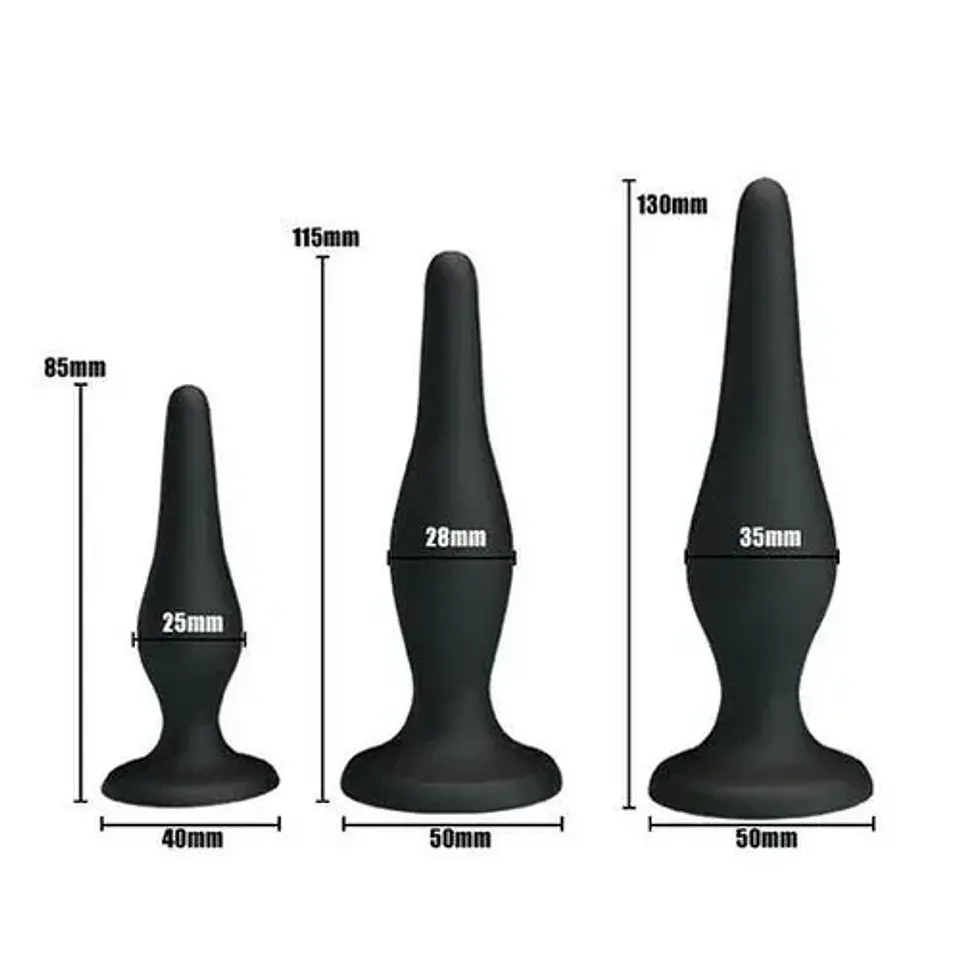 Kit Anal 3 Piezas Negro 2