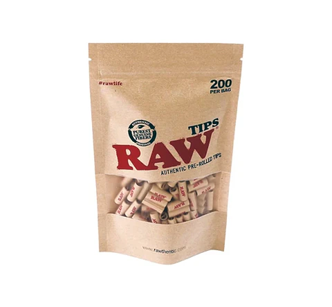 BOLSA DE 200 TIPS PREENROLADOS-RAW