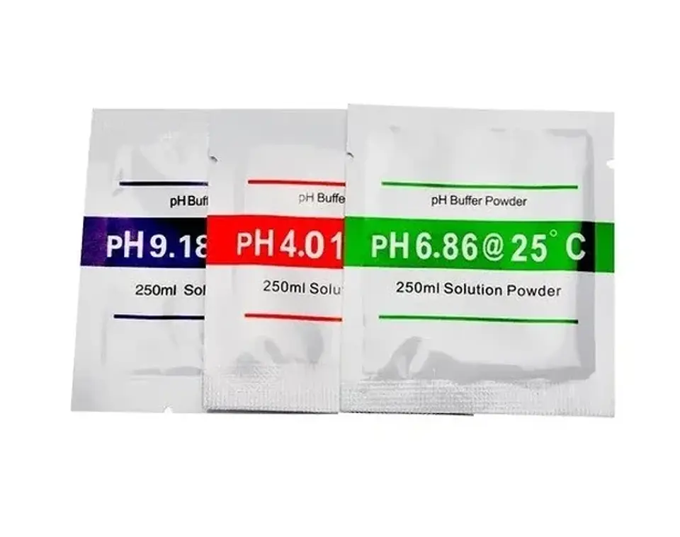 KIT MEDIDOR CALIBRADOR PH (PH 4.01  PH6.86  PH9.18 25°C) 1