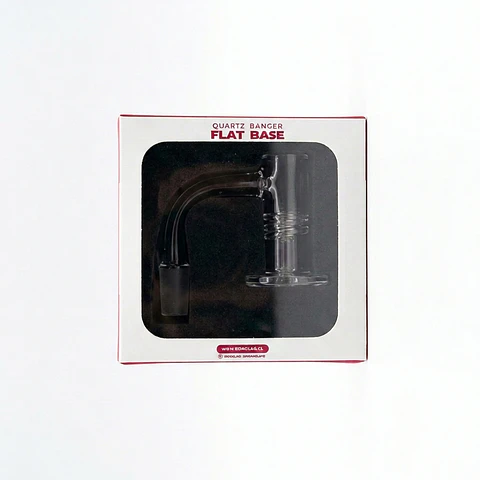 Banger de Cuarzo Flat Base Macho 90° 14mm - Bonglab