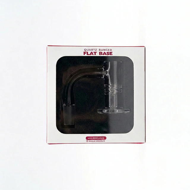 Banger de Cuarzo Flat Base Macho 90° 14mm