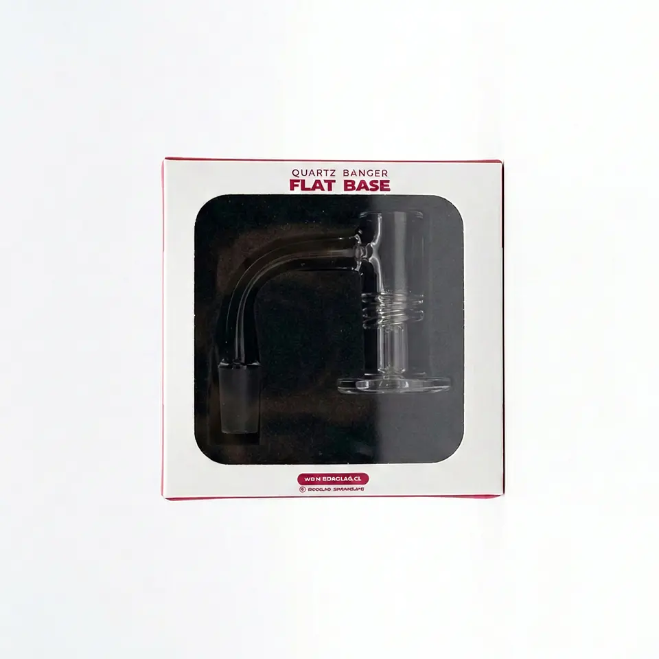 Banger de Cuarzo Flat Base Macho 90° 14mm - Bonglab 2