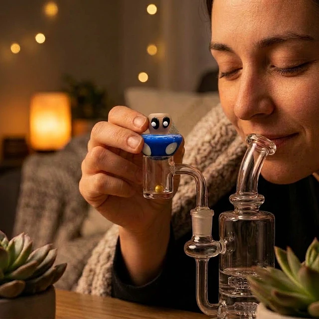 Carb Cap de Vidrio Fungi Collection