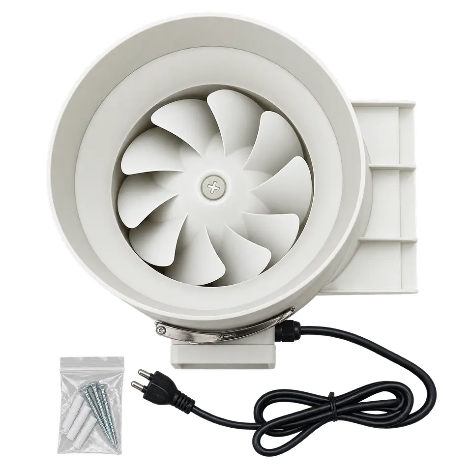 Extractor de Aire TT 200mm 910 m³/h con Cable - Kasvi 1