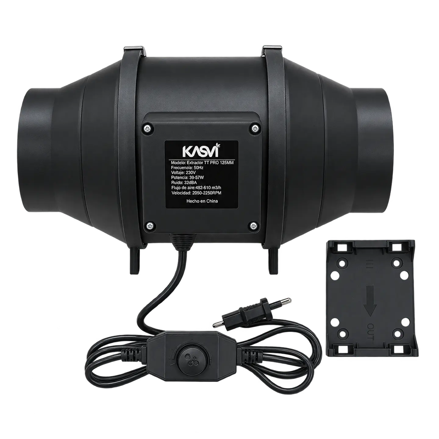 Extractor de Aire TT Pro 125mm 2 Velocidades 482-610 m³/h - Kasvi 3