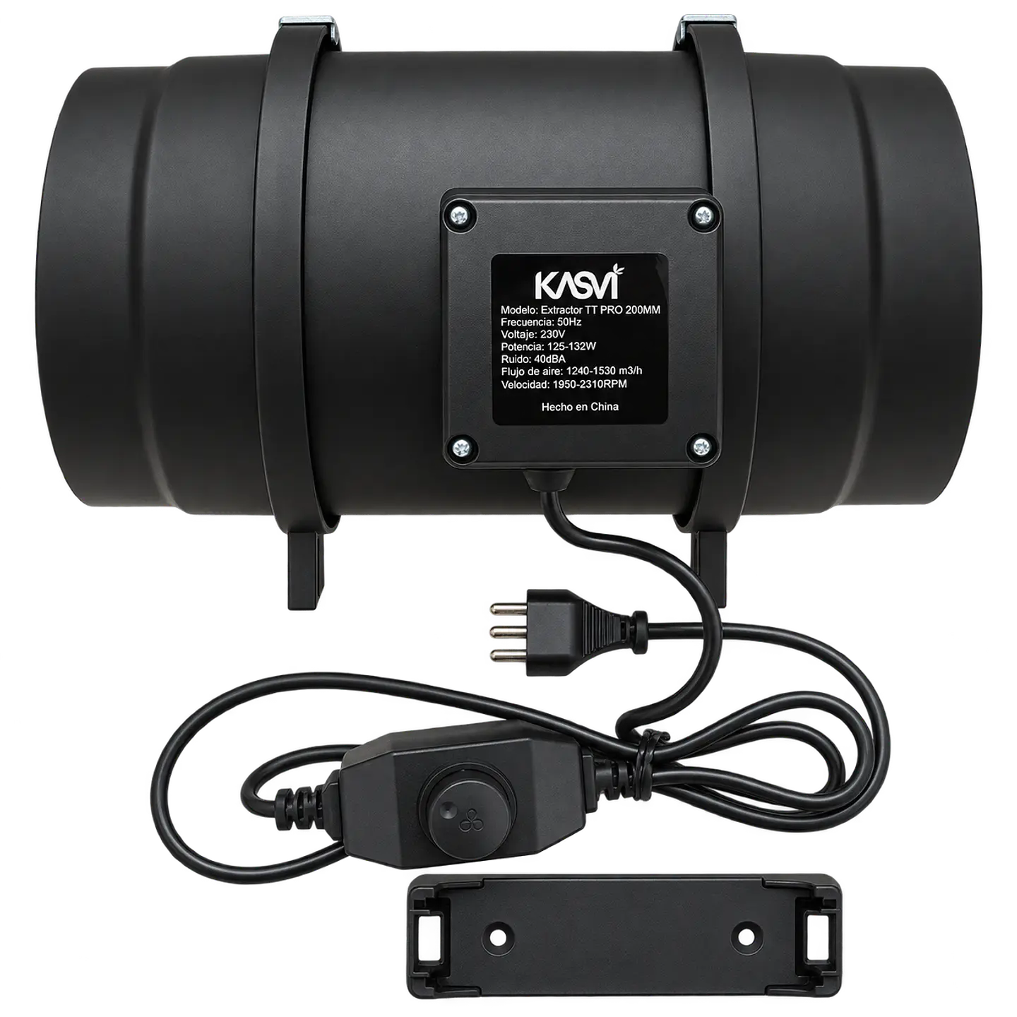 Extractor de Aire TT Pro 200mm 2 Velocidades 1240-1530 m³/h - Kasvi 2