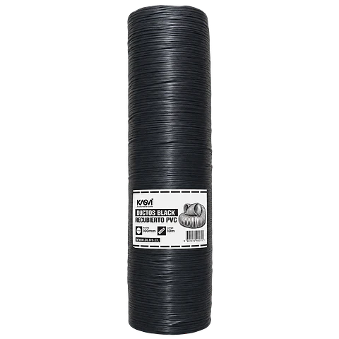 Ducto Black Recubierto en PVC 100 mm 10 m - Kasvi
